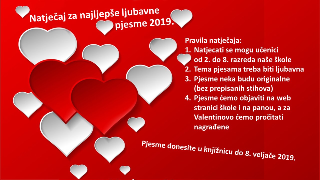 Valentivo ljubavne pjesme za Bjelovarski slavuji