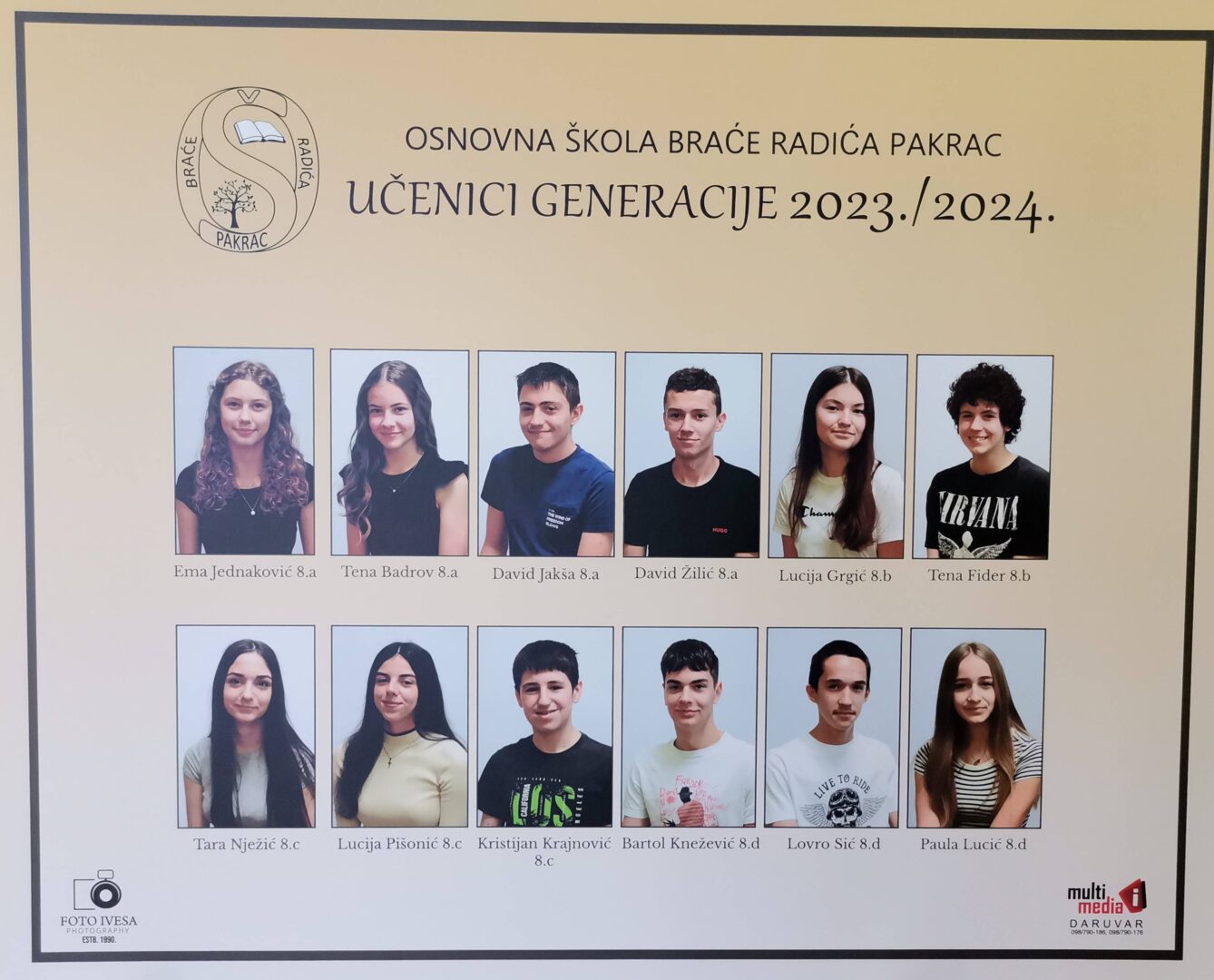 učenici generacije 2023/2024