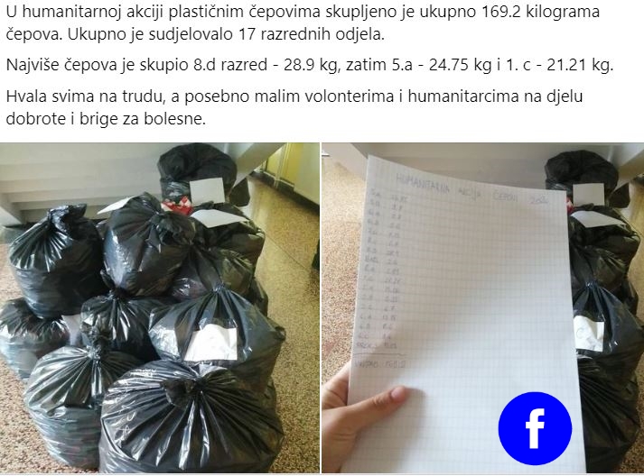 akcija skupljanja čepova