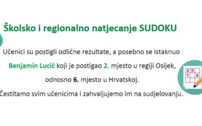 Školsko i regionalno natjecanje SUDOKU 2024.