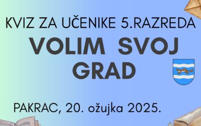 Kviz “Volim svoj grad”