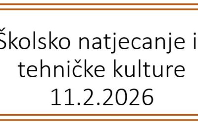 Školsko natjecanje iz tehničke kulture