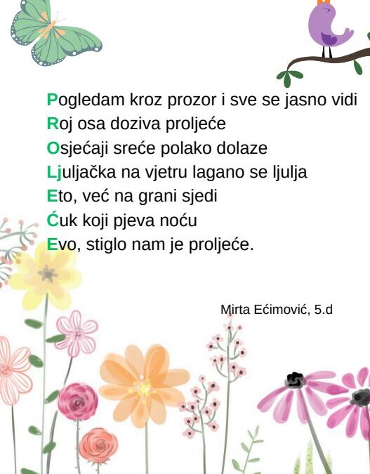 Virtualna izložba „Proljeće u pjesmi“