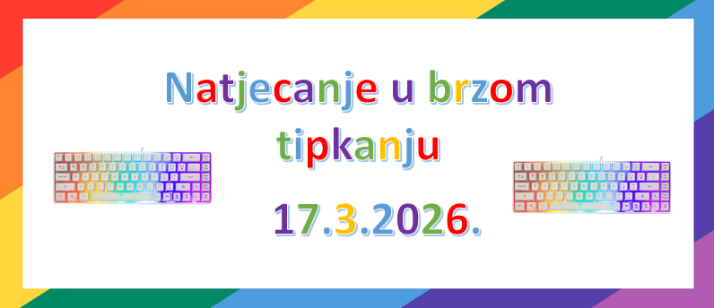 Natjecanje u brzom tipkanju 17.3.2026.