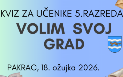 Kviz “Volim svoj grad”