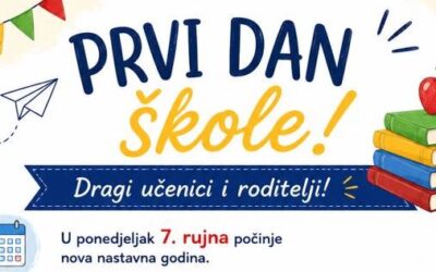 Prvi dan nastave – obavijesti